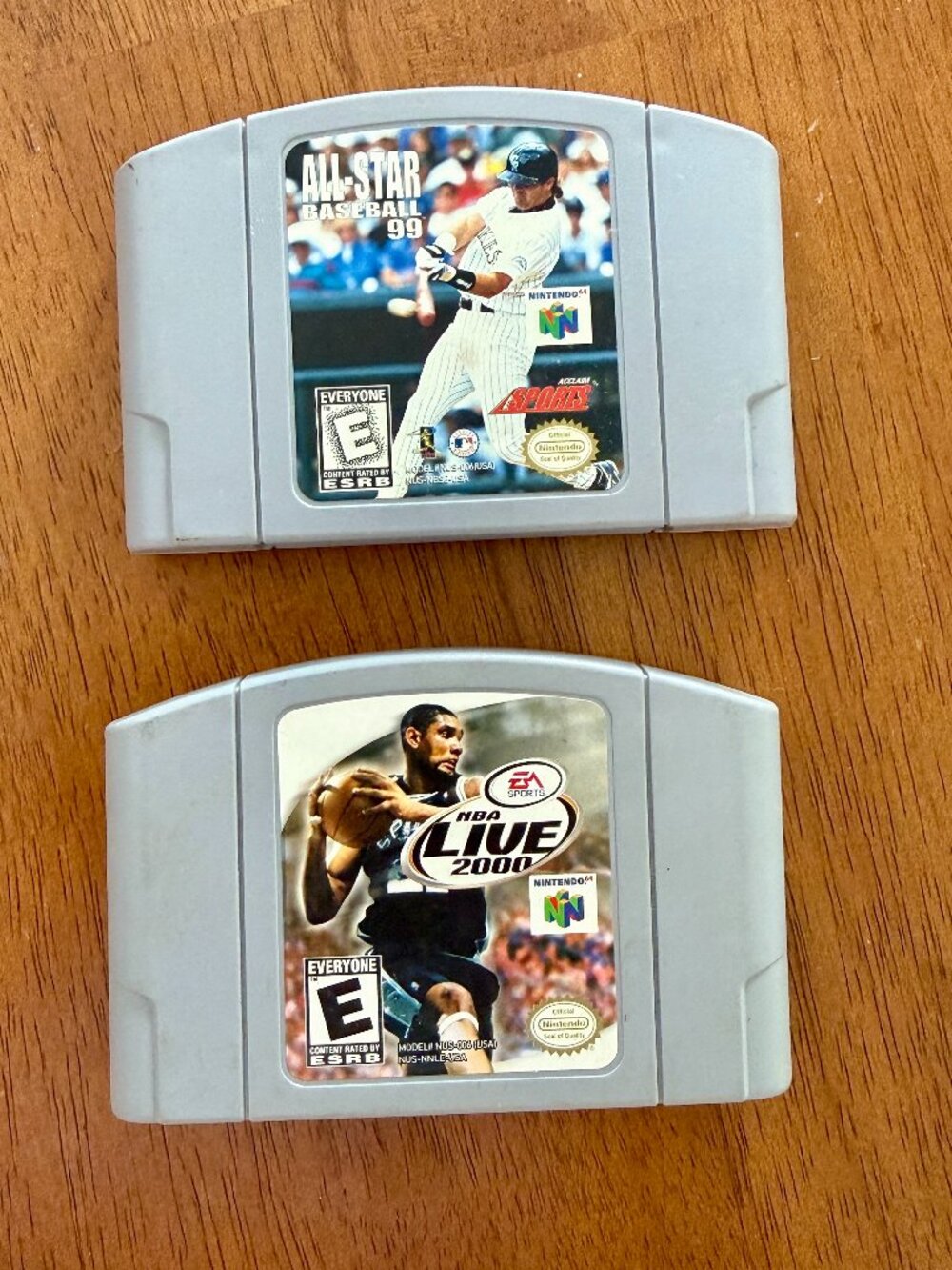 NINTENDO 64 N64 SPORTS GAME LOT ALL STAR BASEBALL 99 NBA LIVE 2000